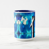 Holy Cross Blue Sky Sparkle Keramische Tegel Mok (Midden)