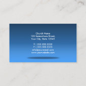 Holy Cross Lichtblauw Kamer Pastor Visitekaartje (Achterkant)