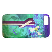 Holy Cross Paarse N Groene iPhone 7 hoesje (Achterkant (Horizontaal))