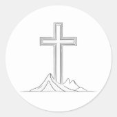 Holy Cross Ronde Sticker (Voorkant)