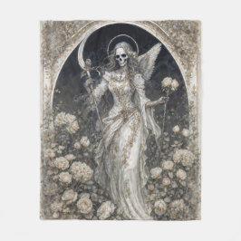 Holy Death Santa Muerte Fleece Deken