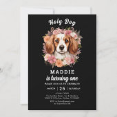 Holy Dog, ik ben er een van! Hondenmeisje 1e verja Kaart (Voorkant)