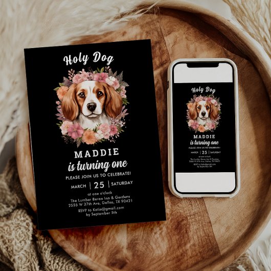 Holy Dog, ik ben er een van! Hondenmeisje 1e verja Kaart