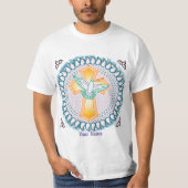Holy Dove Christelijk Cross T-shirt (Voorkant)