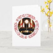 HOLY EUCHARIST - HOLY COMMUNICATION KAART (Gele Bloem)