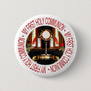 HOLY EUCHARIST - HOLY COMMUNION RONDE BUTTON 5,7 CM