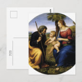 Holy Family by Raphael Briefkaart (Voorkant / Achterkant)