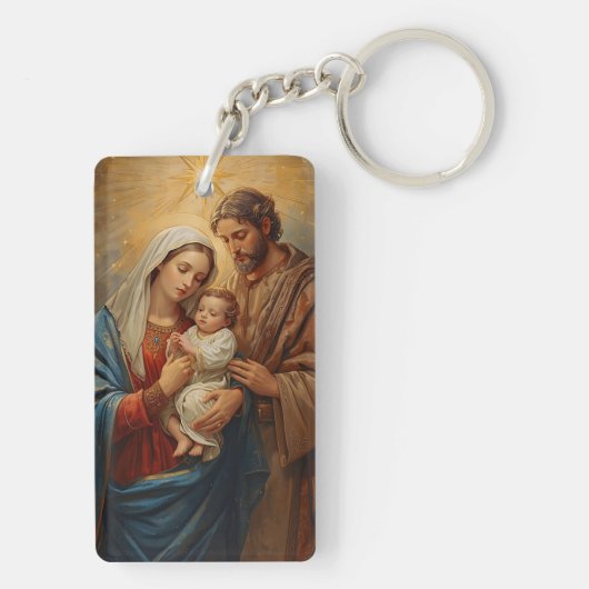 Holy Family Christmas Keychain (achterkant)