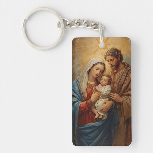 Holy Family Christmas Keychain (Voorkant)