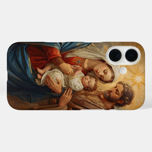 Holy Family Christmas Phone Case For Faithful Holi (Achterkant (horizontaal))