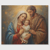 Holy Family Christmas Wrapping Paper For gift pack Cadeaupapier (Vlak)