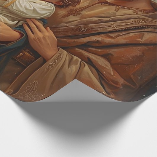 Holy Family Christmas Wrapping Paper For gift pack Cadeaupapier (Hoek)