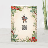 Holy Family Decorative Border Feestdagen Kaart (Achterkant)