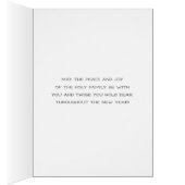 Holy Family Jesus Mary Joseph Religious New Year (Binnen (Rechts))