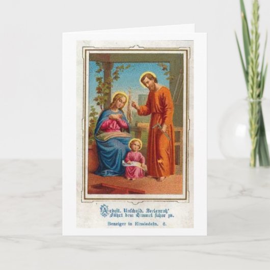 Holy Family Kerst Kaart (Voorkant)