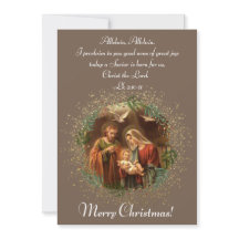 Holy Family Kerst Kaart