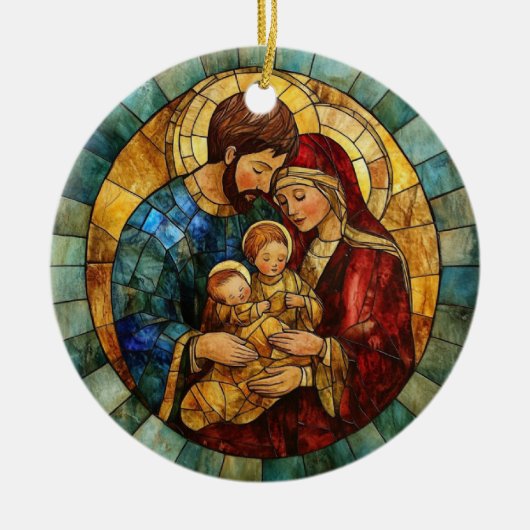 Holy Family Nativity Christmas Ornament (Voorkant)