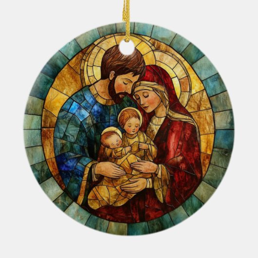 Holy Family Nativity Christmas Ornament (Achterkant)