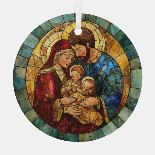 Holy Family Nativity Christmas Ornament (Achterkant)