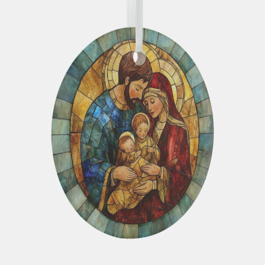 Holy Family Nativity Christmas Ornament (Voorkant Rechts)