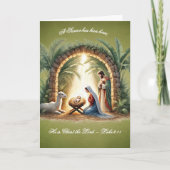 Holy Family Nativity Feestdagen Kaart (Voorkant)