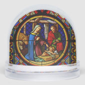 Holy Family Nativity Scene Snow Globe Sneeuwbol (Voorkant)