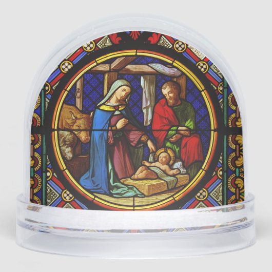 Holy Family Nativity Scene Snow Globe Sneeuwbol (Voorkant)
