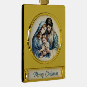Holy Family Nativity Verguld Banner Ornament (Rechts)