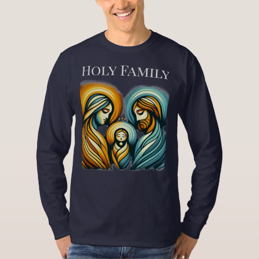 Holy Family Shirt met lange mouwen | Kerstthema (Voorkant)