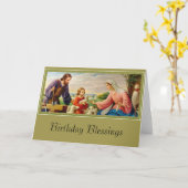 HOLY FAMILY St. Joseph, Jesus, Mary Kaart (Gele Bloem)