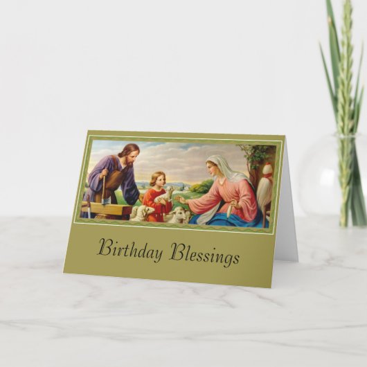 HOLY FAMILY St. Joseph, Jesus, Mary Kaart (Voorkant)