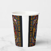 Holy Family "Stained Glass"  Papieren Bekers (Links)