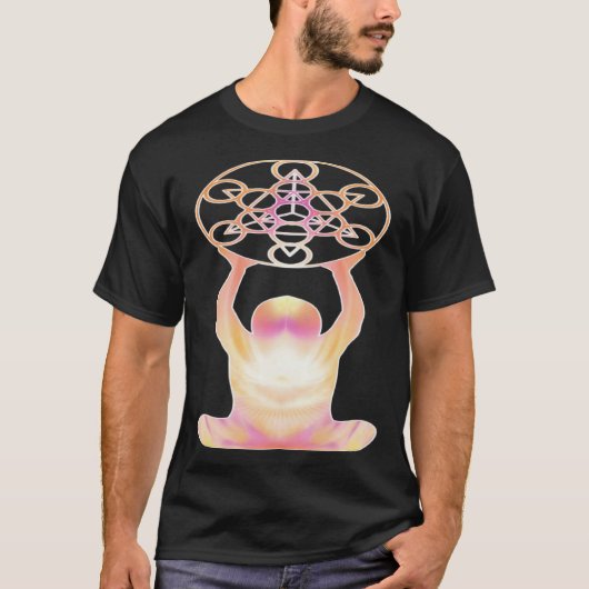Holy Geometry Mandala Meditation & Yoga T-shirt (Voorkant)