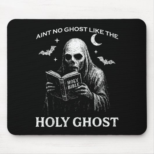 Holy Ghost Creepy Realistic Distressed Halloween B Muismat (Voorkant)