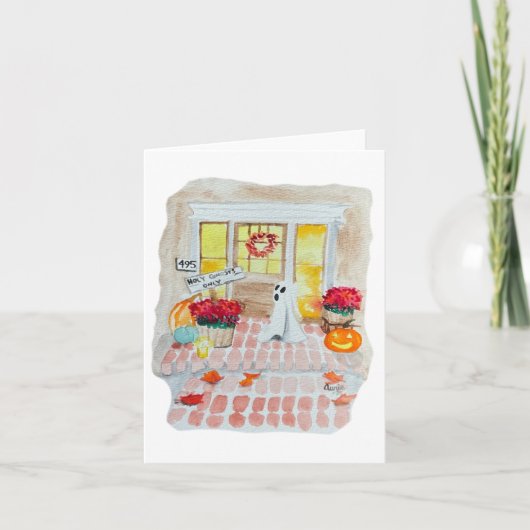 Holy Ghost Funny Halloween Kaart (Voorkant)