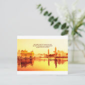 HOLY GOLDEN TEMPLE AMRISTAR INDIA BRIEFKAART (Staand voorkant)