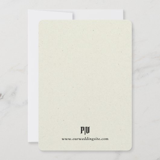 Holy Grail Wedding Kaart (Achterkant)