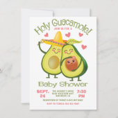 Holy Guacamole Avocado Baby Shower Fiesta girl Kaart (Voorkant)