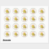 Holy Guacamole Avocado Baby shower Fiesta Stickers (Vel)