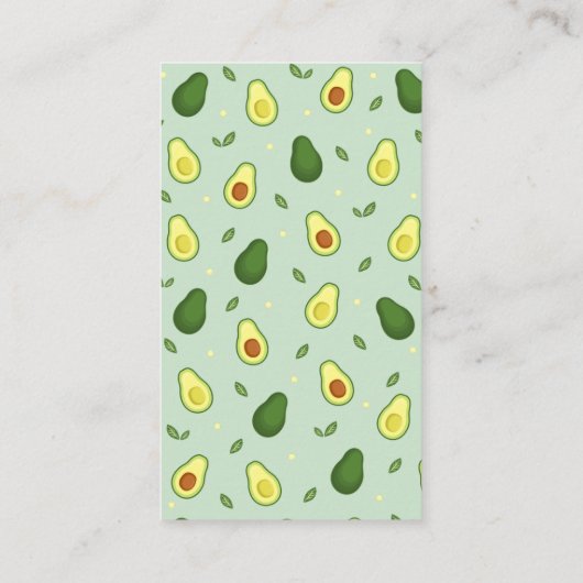 Holy Guacamole Avocado Baby shower Luier Raffle Informatiekaartje (Achterkant)