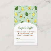 Holy Guacamole Avocado Baby shower Luier Raffle Informatiekaartje (Voorkant)