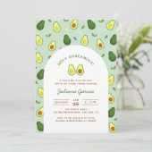 Holy Guacamole Avocado Groen Baby shower Kaart (Staand voorkant)