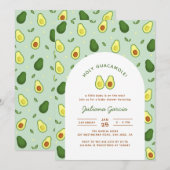 Holy Guacamole Avocado Groen Baby shower Kaart (Voorkant / Achterkant)