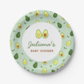 Holy Guacamole Avocado Groen Baby shower Papieren Bordje (Voorkant)