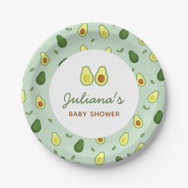 Holy Guacamole Avocado Groen Baby shower Papieren Bordje