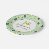 Holy Guacamole Avocado Groen Baby shower Papieren Bordje (Gekanteld)