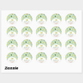 Holy Guacamole Avocado Groen Baby shower Ronde Sticker (Vel)