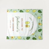 Holy Guacamole Avocado Groene Achtergrond Tapestry Wandkleed (Voorkant (horizontaal))