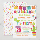Holy Guacamole Baby shower Fiesta Kaart (Voorkant / Achterkant)