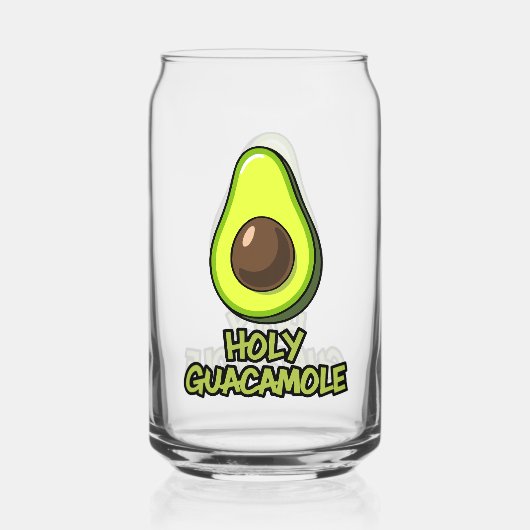 Holy guacamole  blikvorm glas (Achterkant)